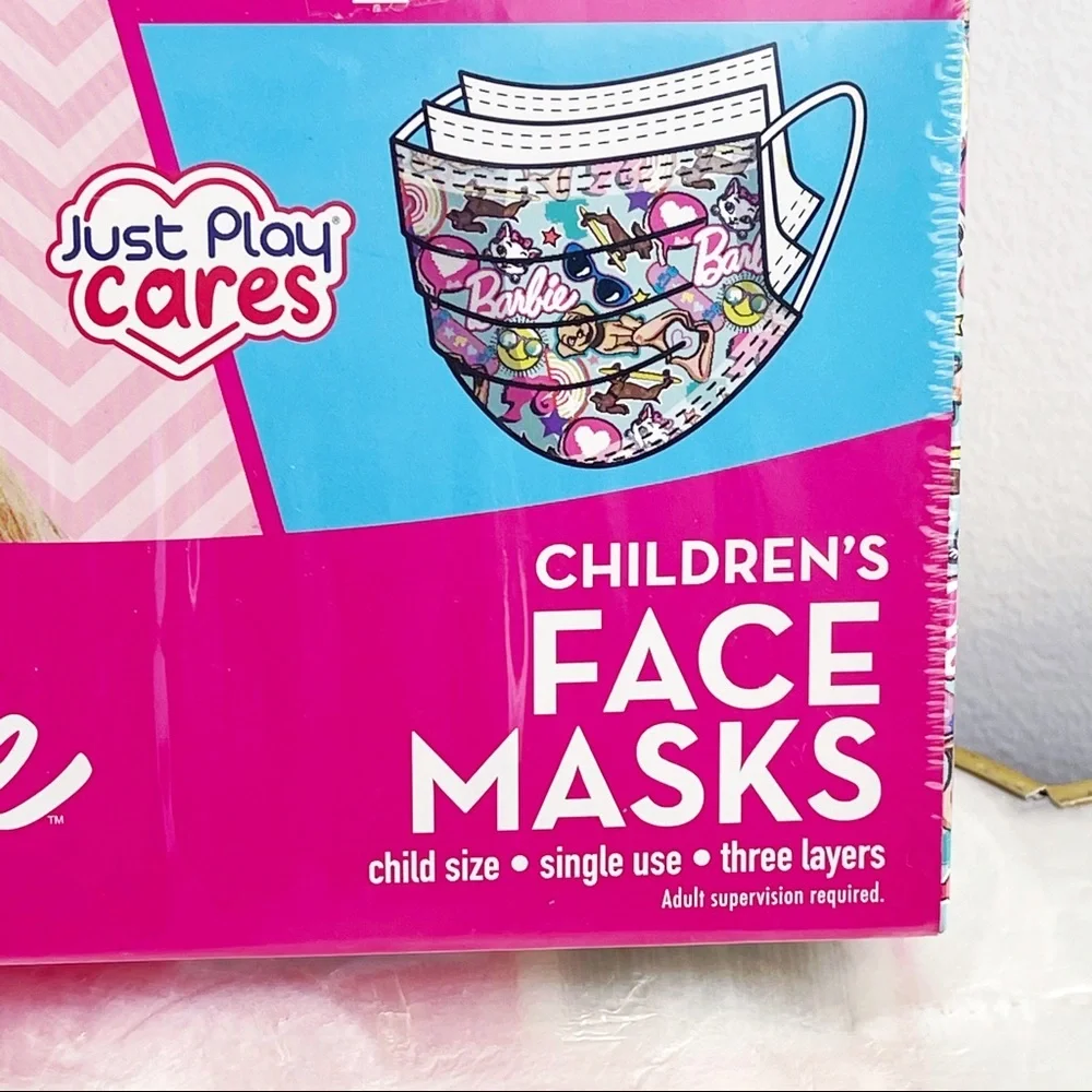 Barbie Single Use 2 Design Children’s Face Mask 2+